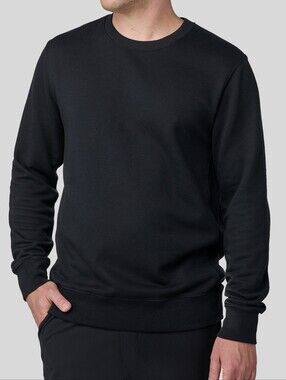 Manmade The Sweater French terry Classic Men's Crewneck - Black